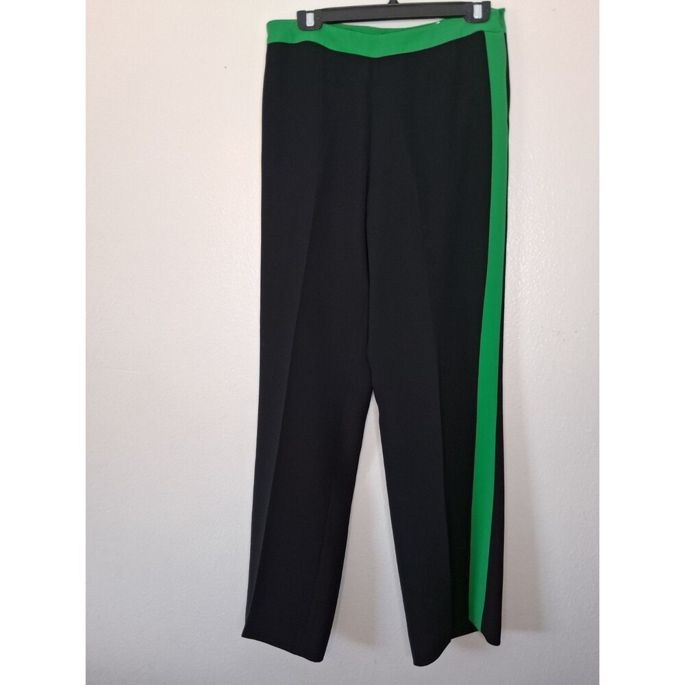 Adolfo Dominguez Dress Pants Trousers Straight Leg High Rise Colorblock Size 40
